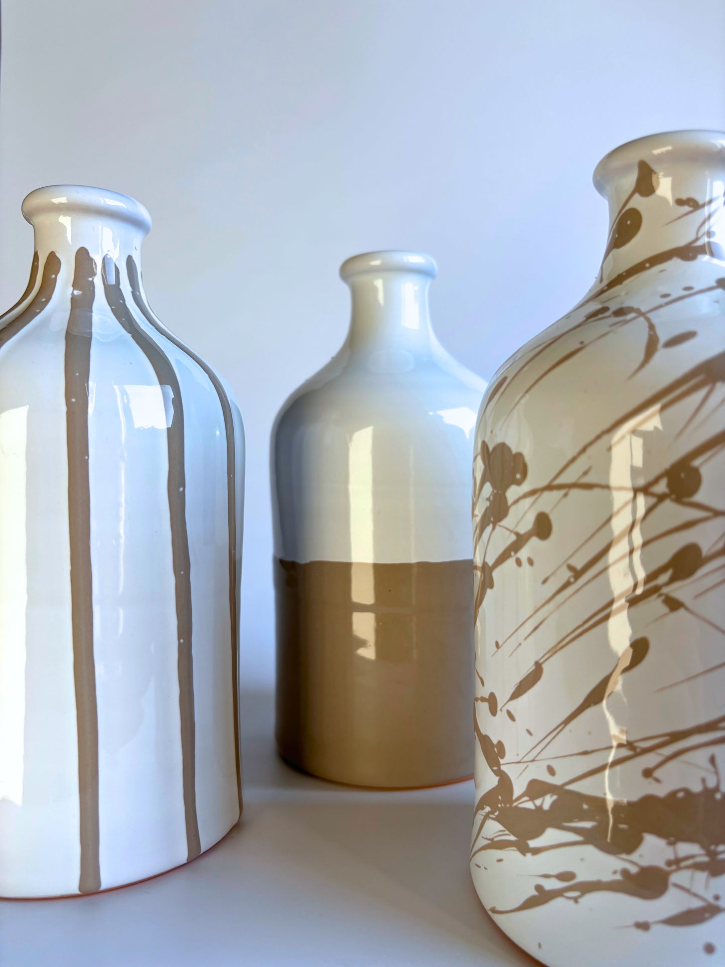 Oliefles Striped Taupe