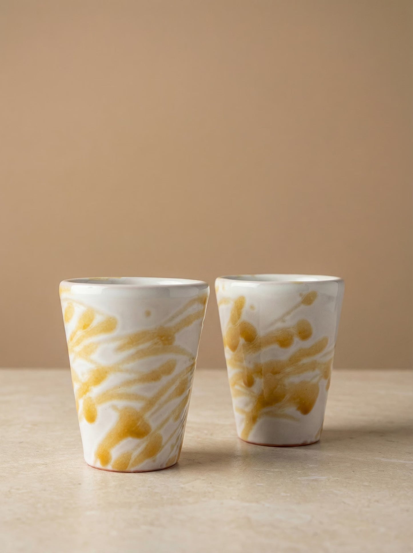 Espresso kopje Splashed Oker