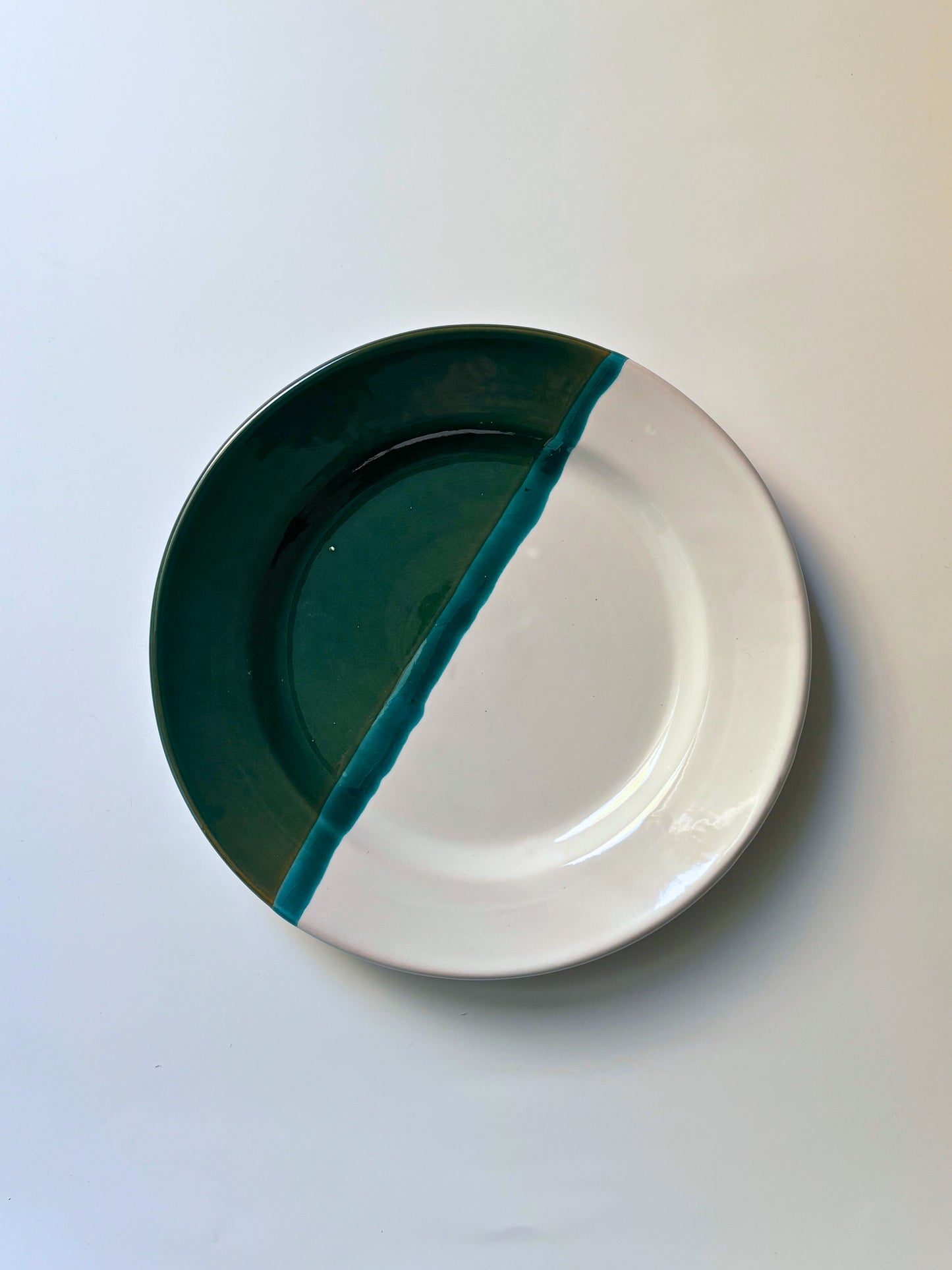 Ontbijtbord Dipped Groen