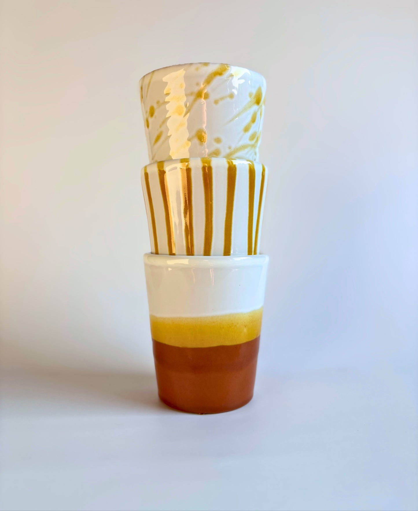 Mug Splashed Ochre