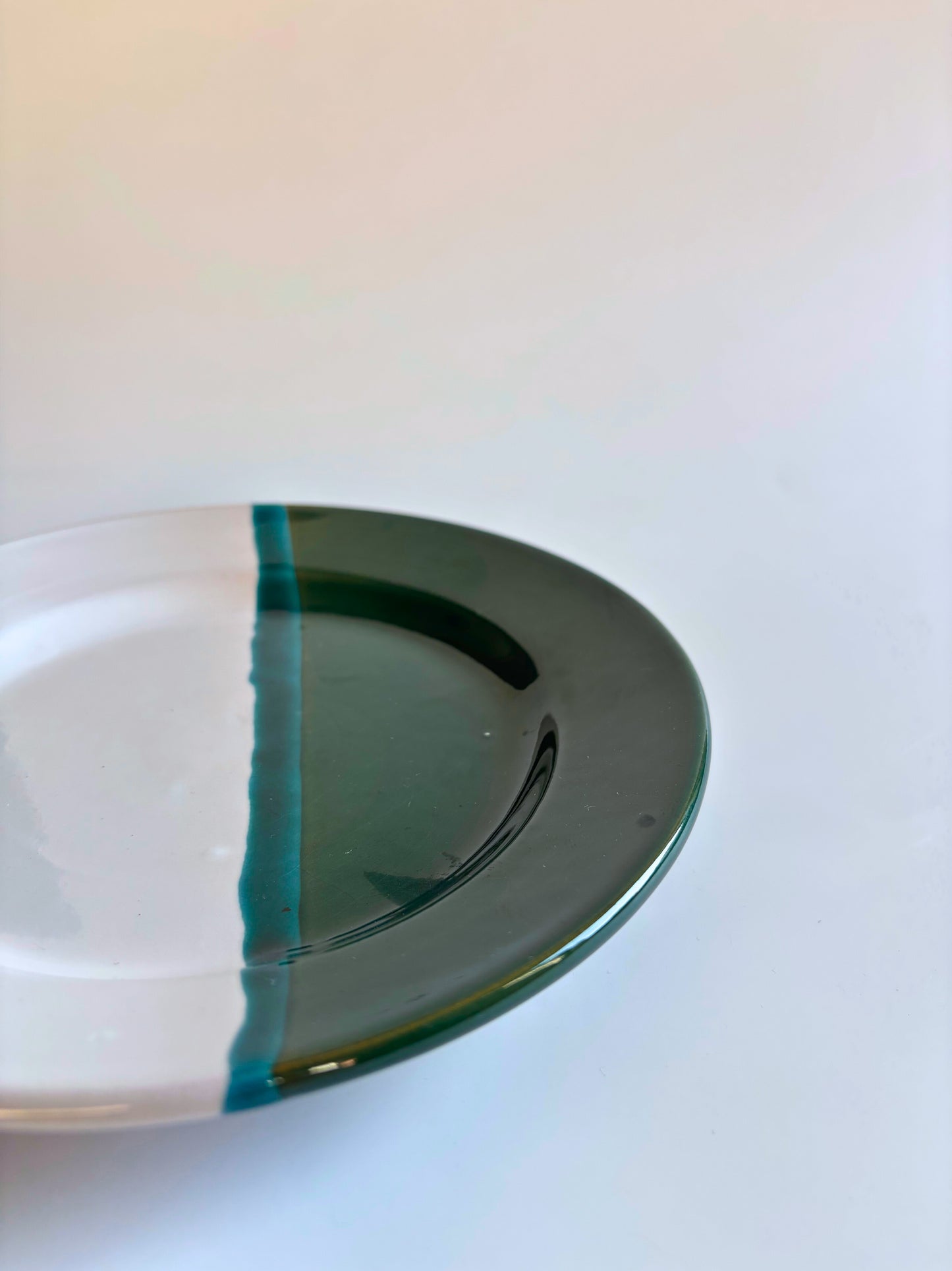 Ontbijtbord Dipped Groen
