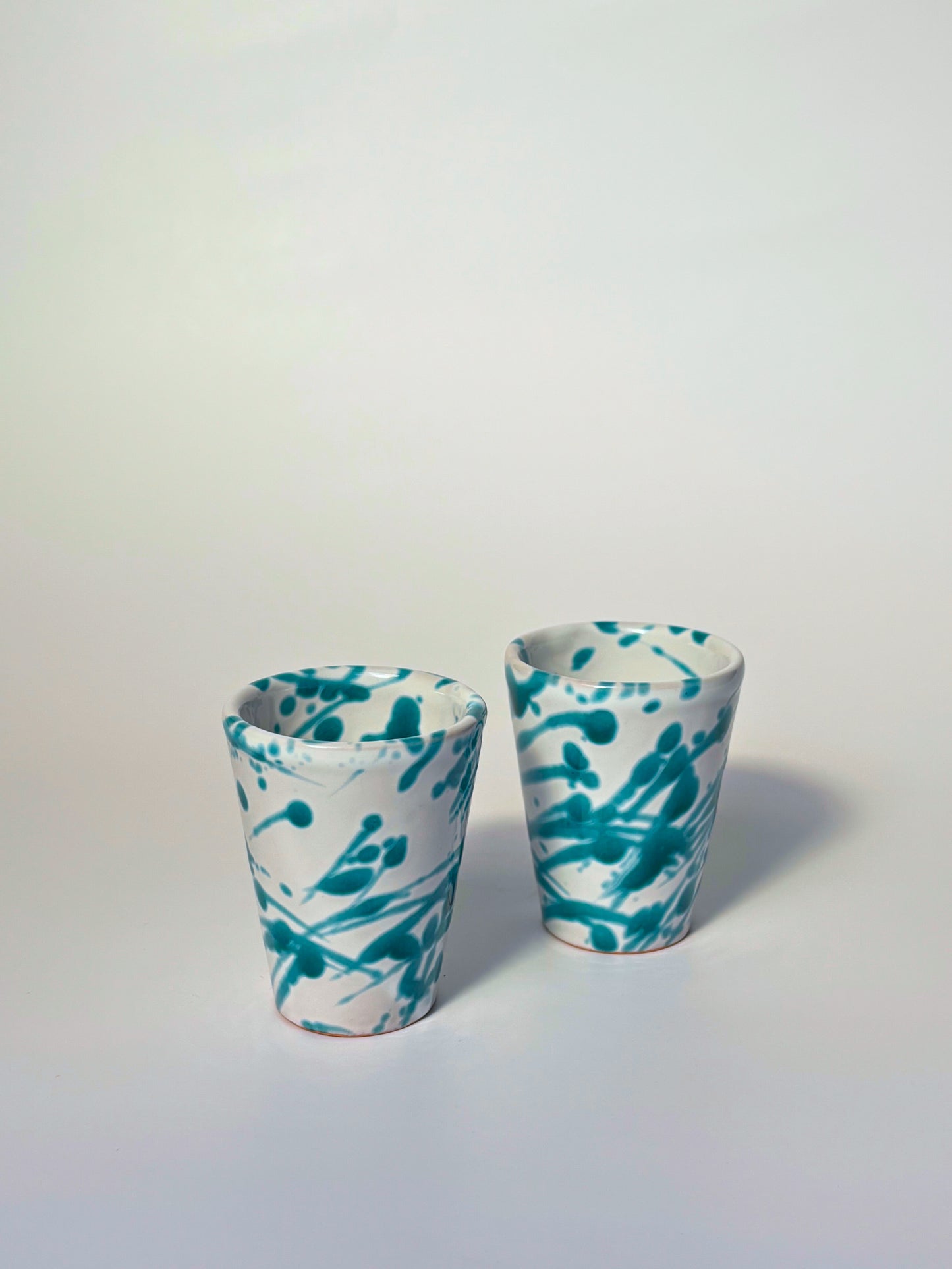 Espresso cups Splashed Green