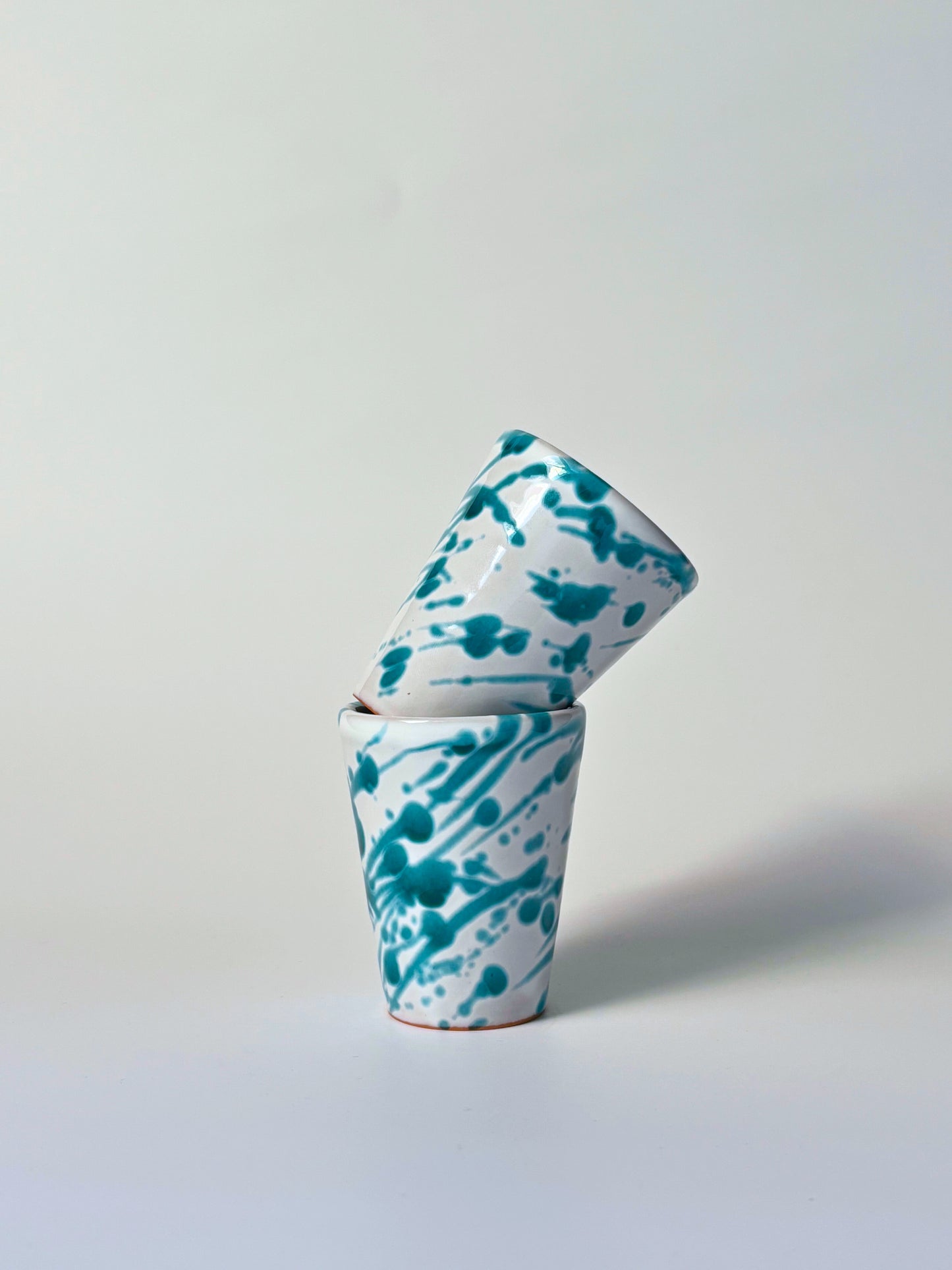 Espresso cups Splashed Green