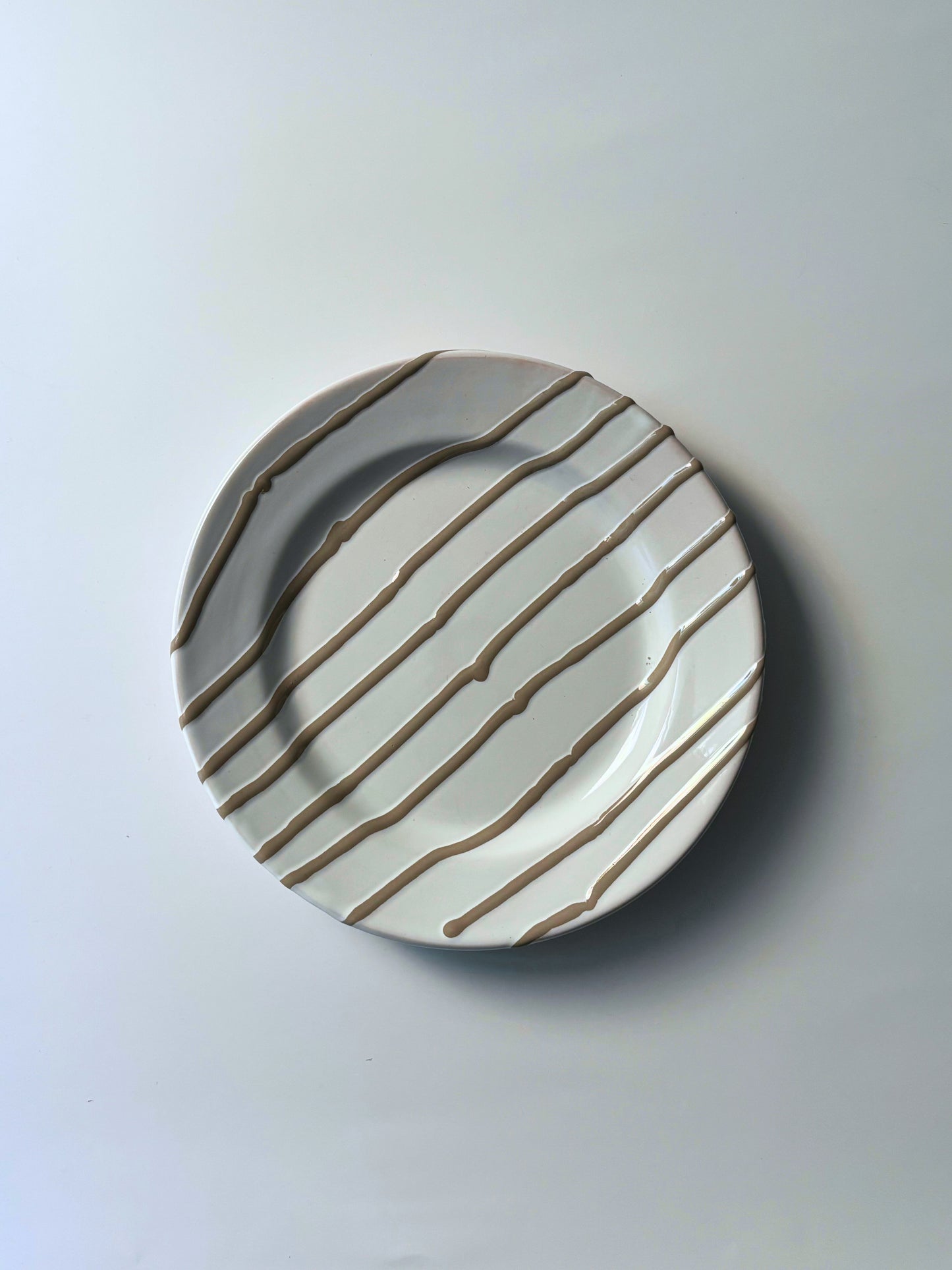 Ontbijtbord Striped Taupe