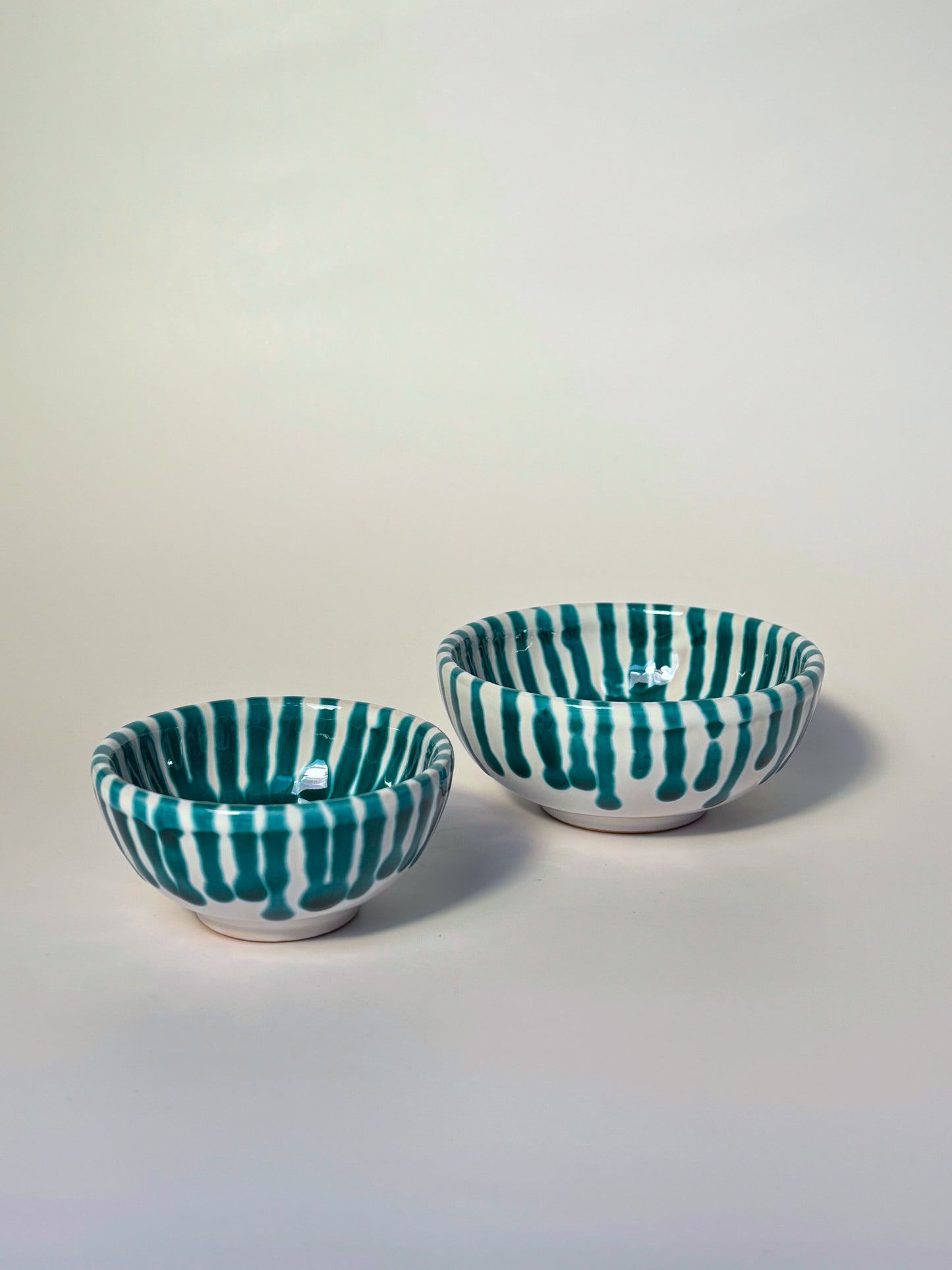Bowls Striped Green