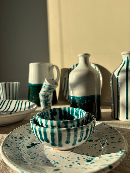 Schaaltjes Striped Groen