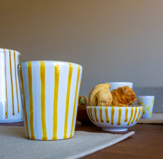 Schaaltjes Striped Oker