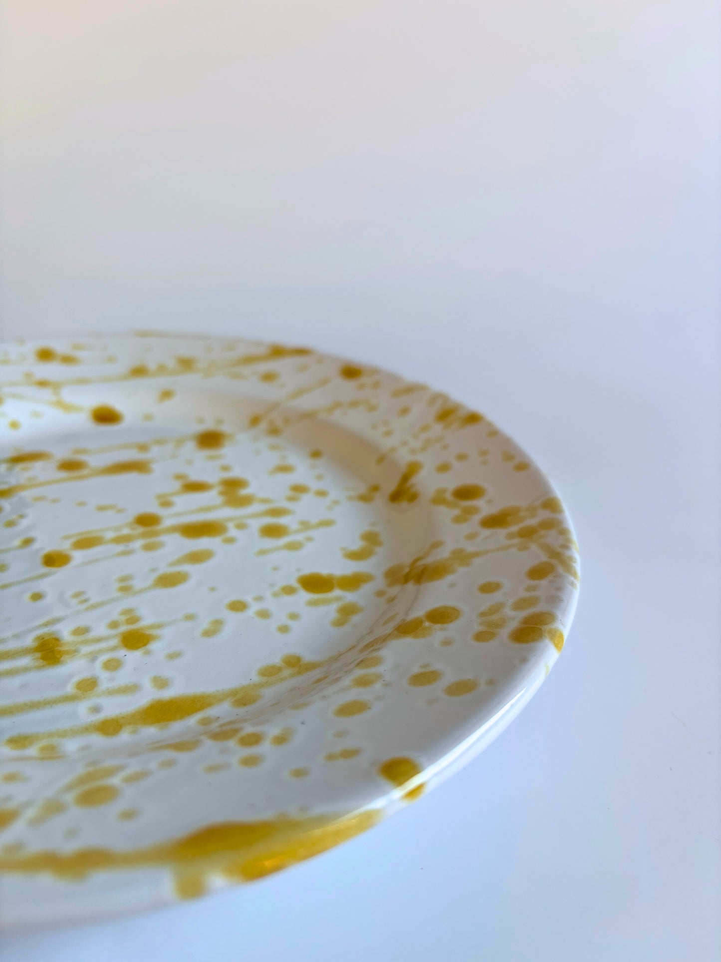 Ontbijtbord Splashed Oker
