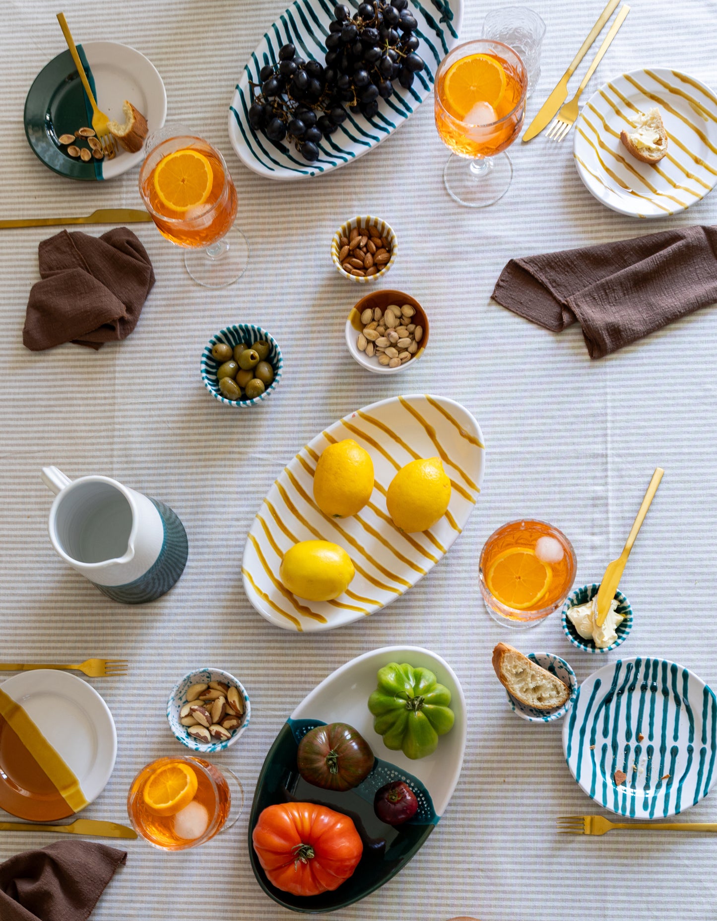 Ontbijtbord Dipped Oker