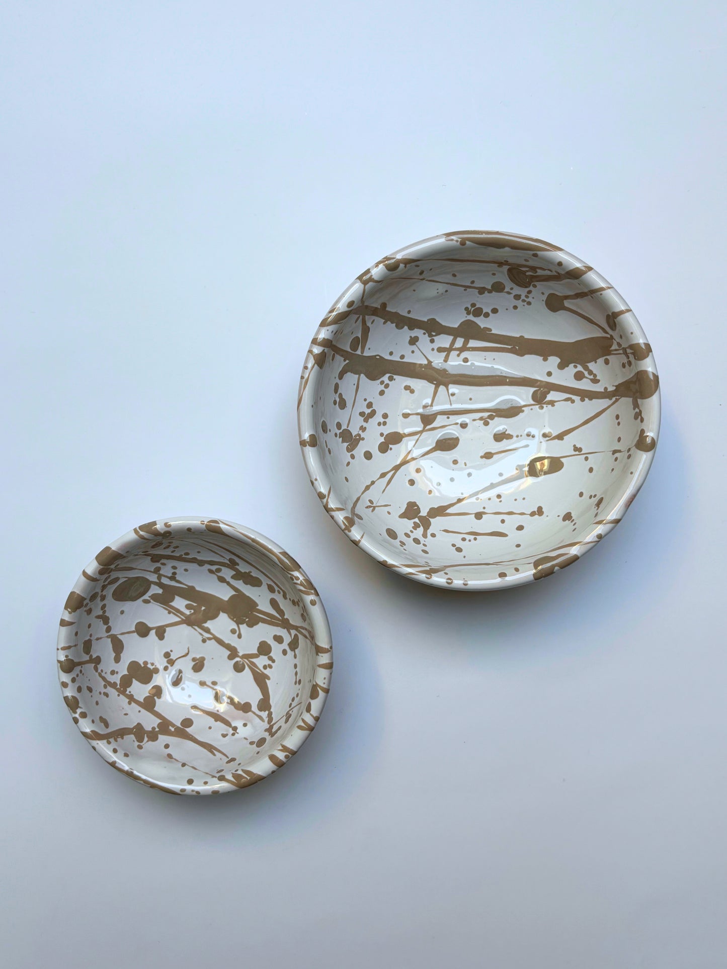 Schaaltjes Splashed taupe