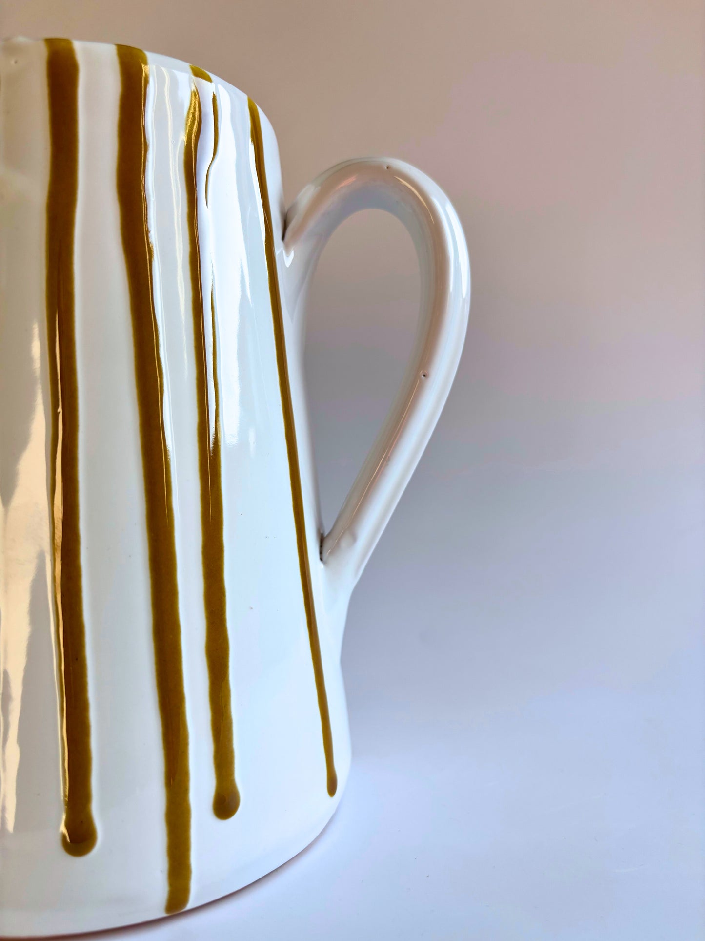 Striped Ochre Jug