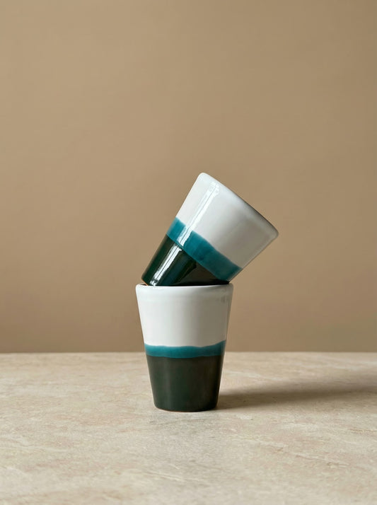 Espresso kopje Dipped Groen