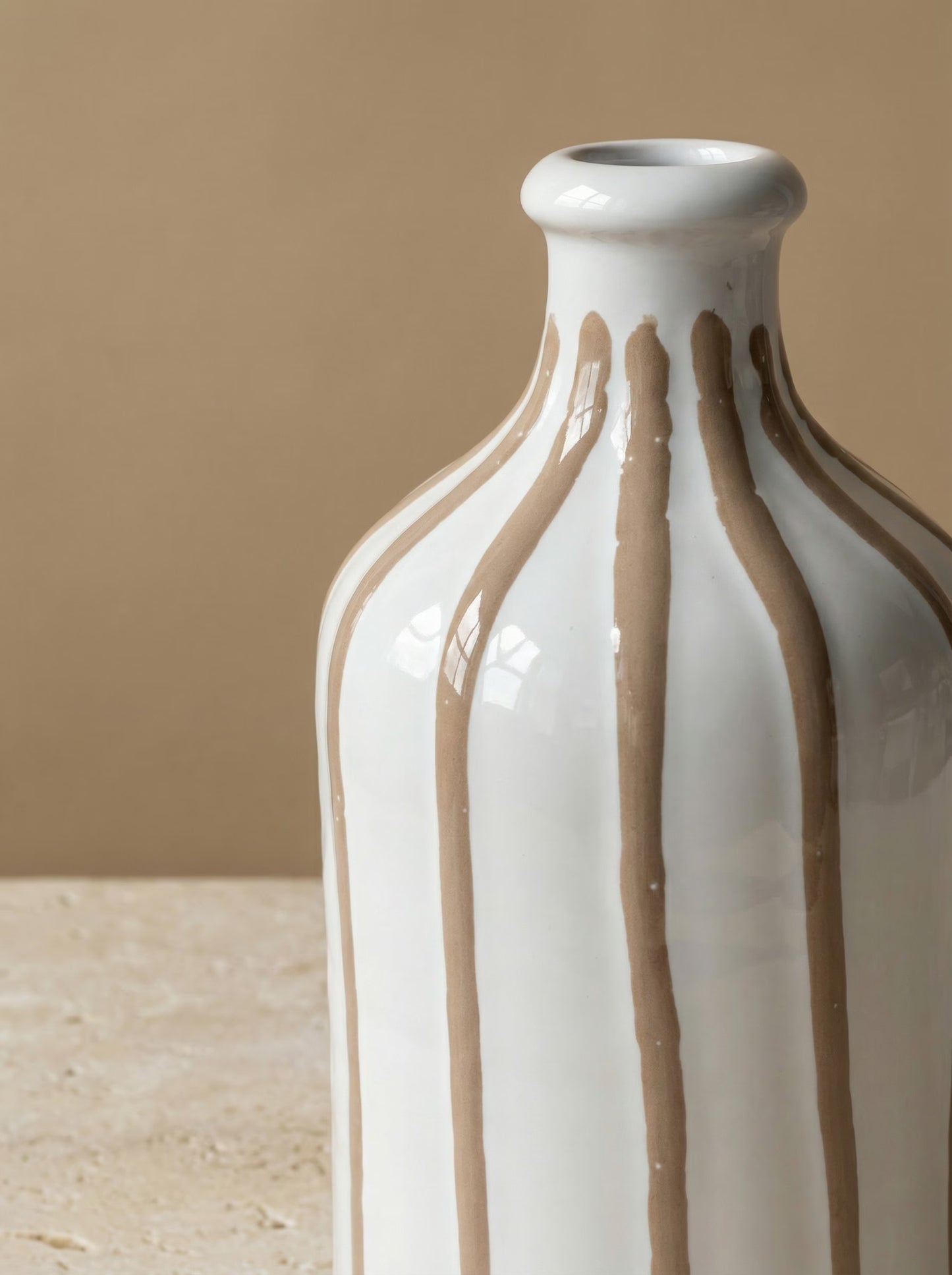 Oliefles Striped Taupe