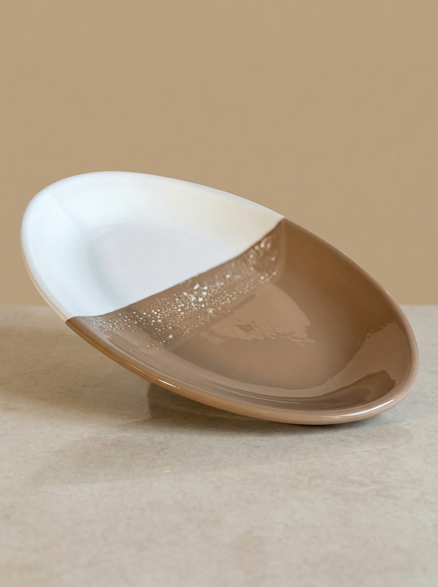 Serveerschaal Groot Dipped Taupe