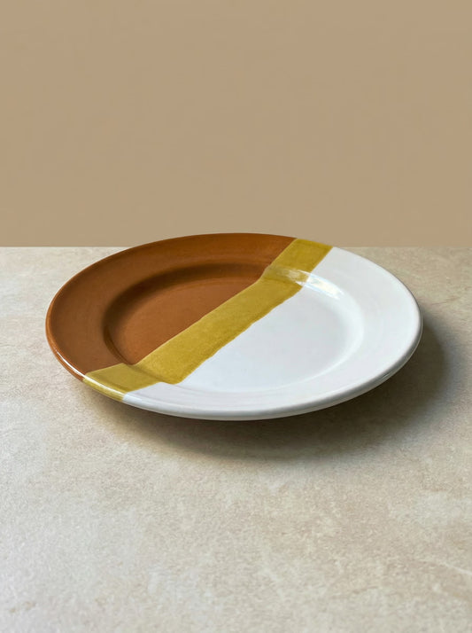 Ontbijtbord Dipped Oker