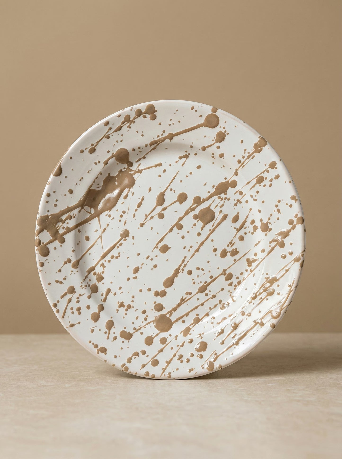 Ontbijtbord Splashed Taupe