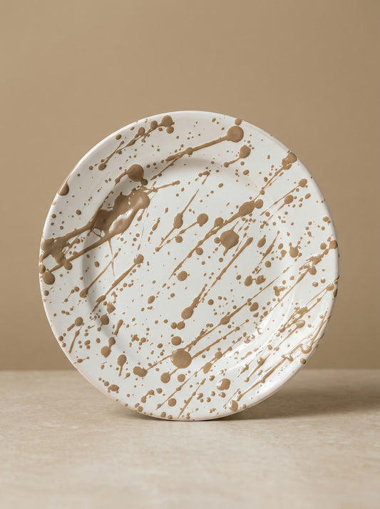 Ontbijtbord Splashed Taupe