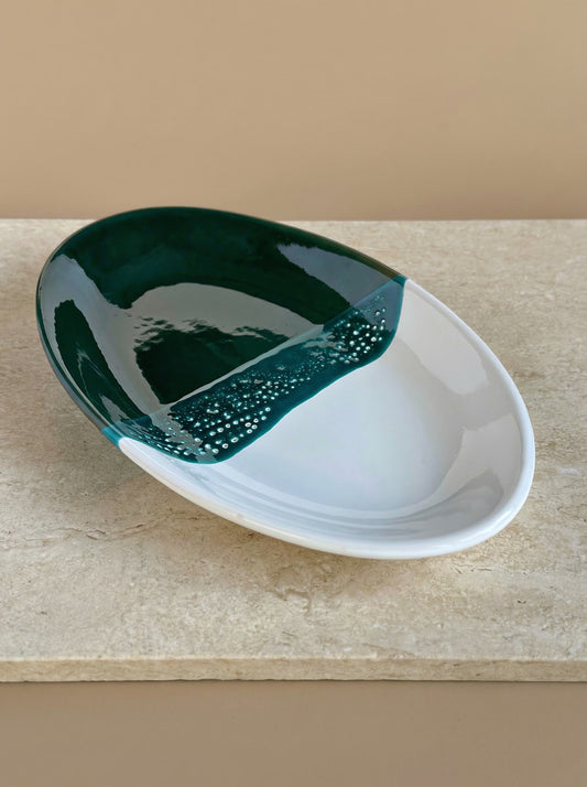 Serveerschaal Dipped Groen