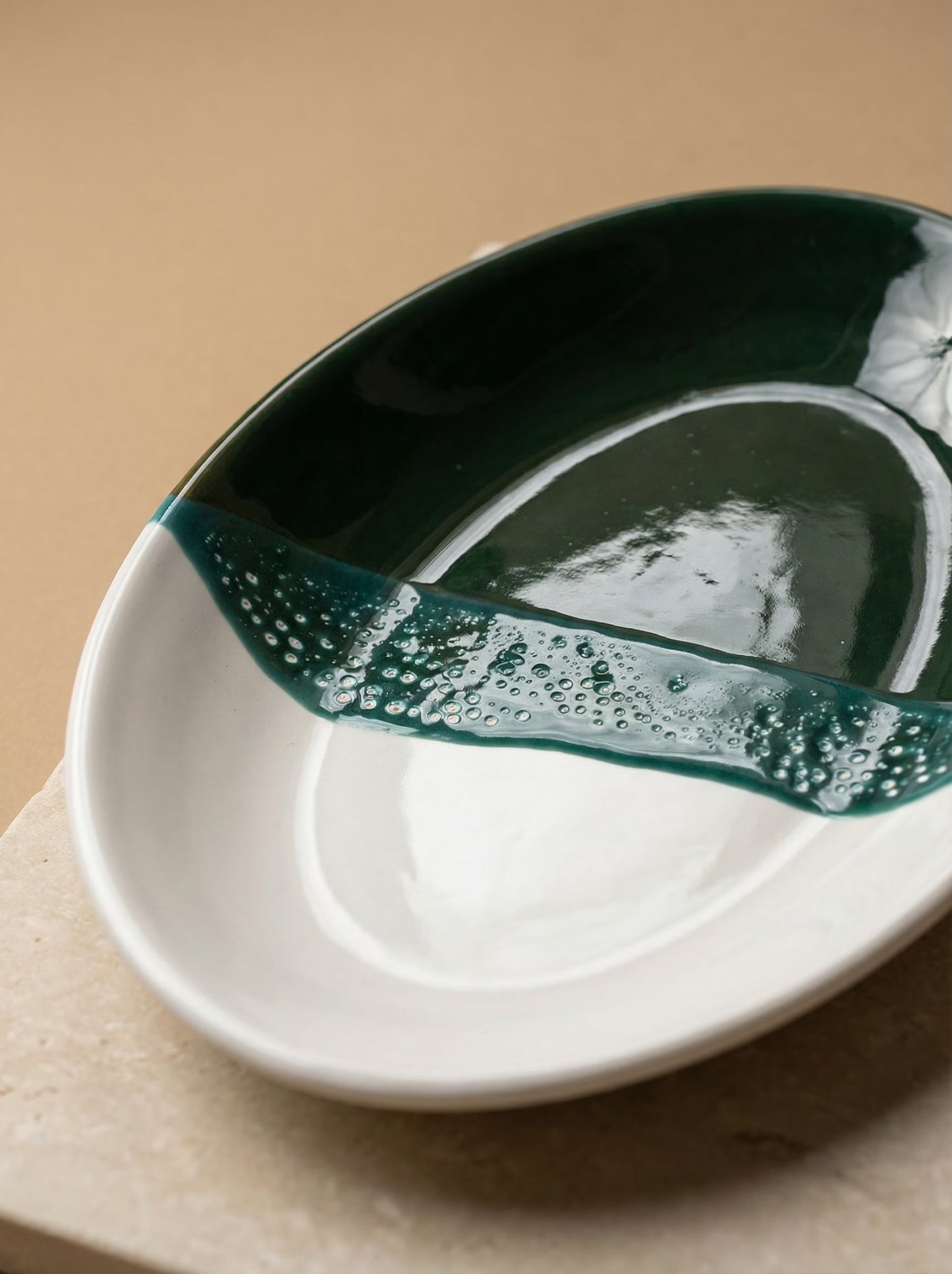 Serveerschaal Groot Dipped Groen
