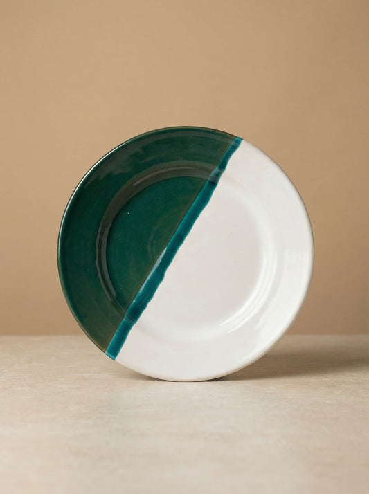 Ontbijtbord Dipped Groen