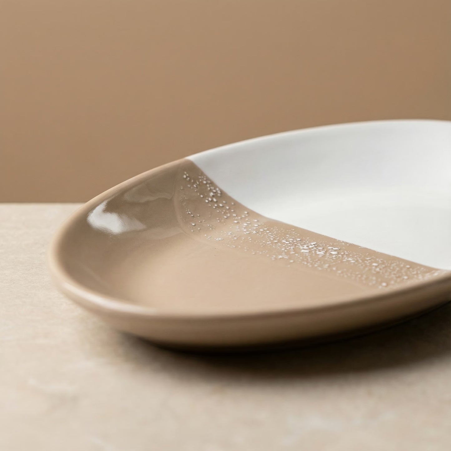 Serveerschaal Groot Dipped Taupe