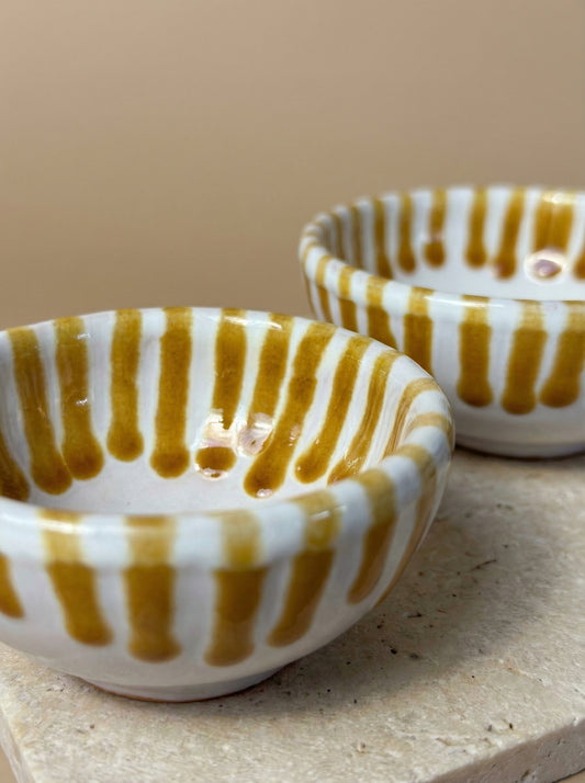Schaaltjes Striped Oker