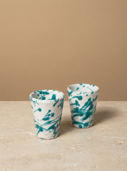 Espresso kopje Splashed Groen