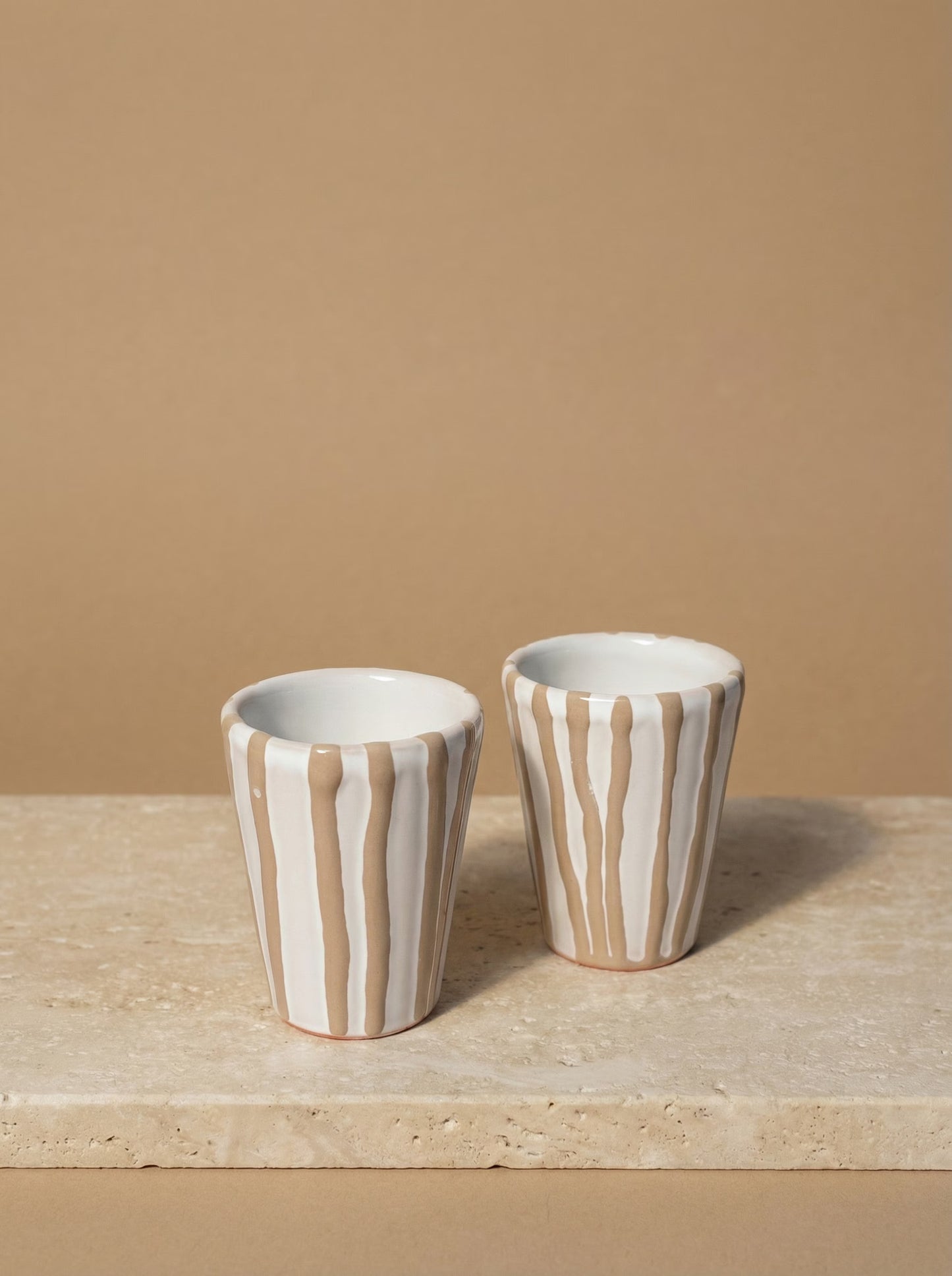Espresso kopje Striped Taupe